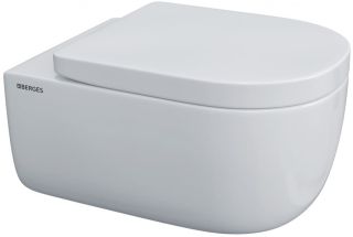 Комплект Berges 4в1 043233: инсталляция NOVUM525 кнопка L3 хром глянец унитаз EGO XL Rimless сиденье Toma SO